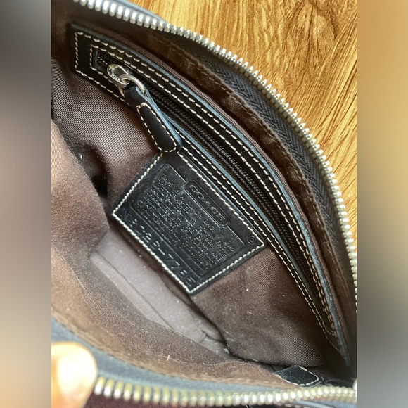 Coach | Demi Leather Baguette Shoulder Bag 7785 - Black - Picture 5 of 12